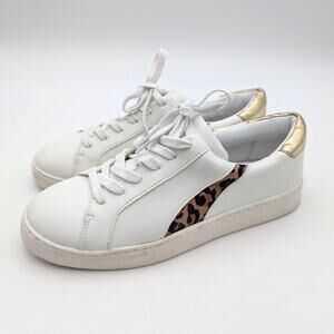 Nordstrom Rack Vernon Lace-Up Sneaker Shoes Women's White/Tan Size US6.5M EU36.5